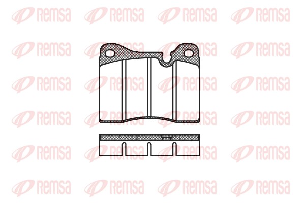 Комплект тормозных колодок, дисковый тормоз   0011.20   REMSA
