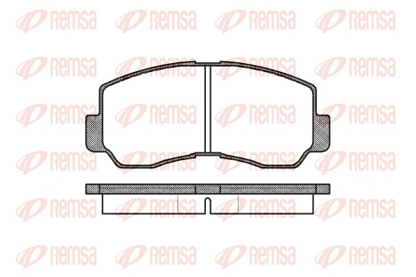 Комплект тормозных колодок, дисковый тормоз   0094.40   REMSA