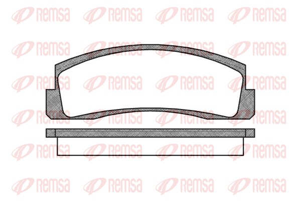 Комплект гальмівних накладок, дискове гальмо   0103.00   REMSA