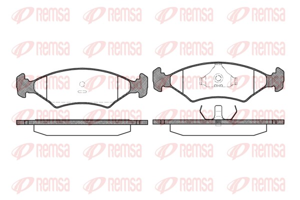 Комплект тормозных колодок, дисковый тормоз   0119.20   REMSA