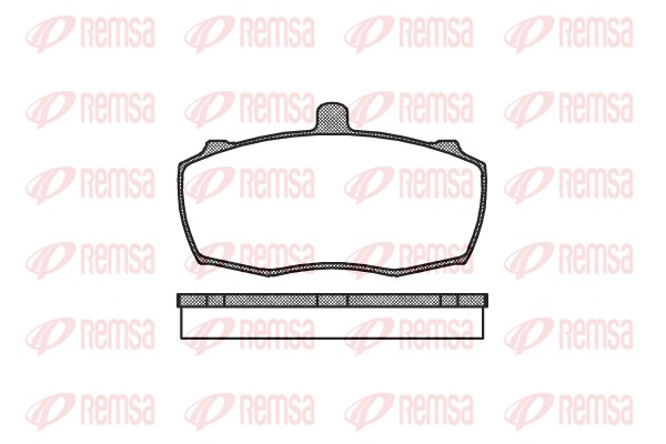 Комплект тормозных колодок, дисковый тормоз, REMSA 0159.00 Комплект тормозных колодок, дисковый тормоз, REMSA 0159.00