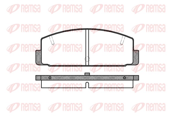 Комплект тормозных колодок, дисковый тормоз   0179.10   REMSA