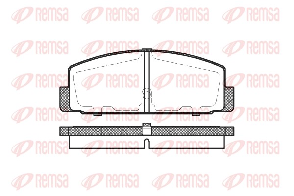 Комплект тормозных колодок, дисковый тормоз   0179.30   REMSA