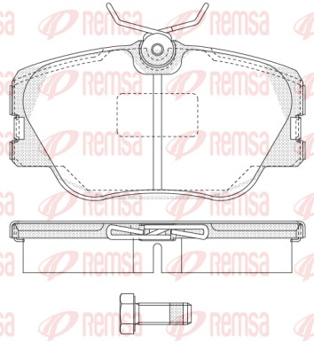 Комплект тормозных колодок, дисковый тормоз   0189.00   REMSA