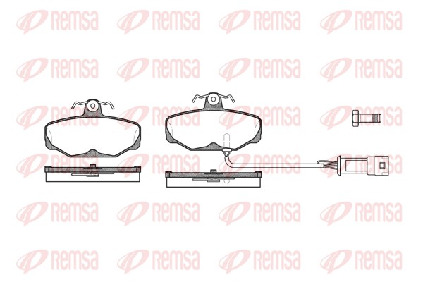 Комплект тормозных колодок, дисковый тормоз   0205.02   REMSA