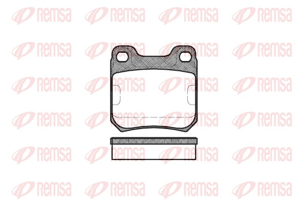 Комплект тормозных колодок, дисковый тормоз   0239.00   REMSA