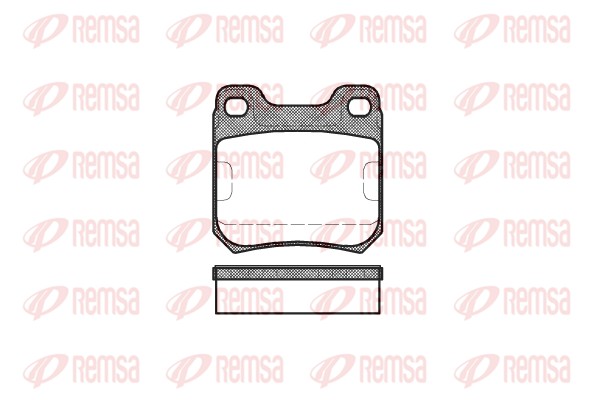 Комплект гальмівних накладок, дискове гальмо   0239.40   REMSA