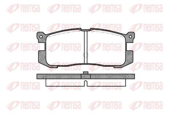 Комплект тормозных колодок, дисковый тормоз   0272.00   REMSA