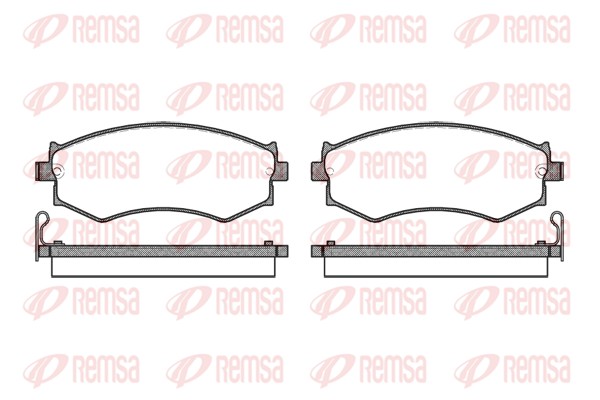 Комплект тормозных колодок, дисковый тормоз   0350.04   REMSA