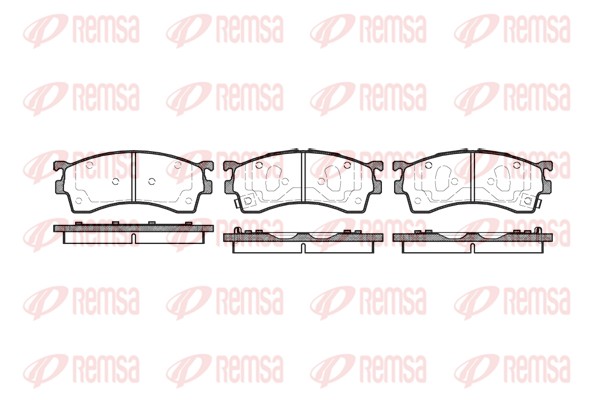 Комплект тормозных колодок, дисковый тормоз   0415.12   REMSA