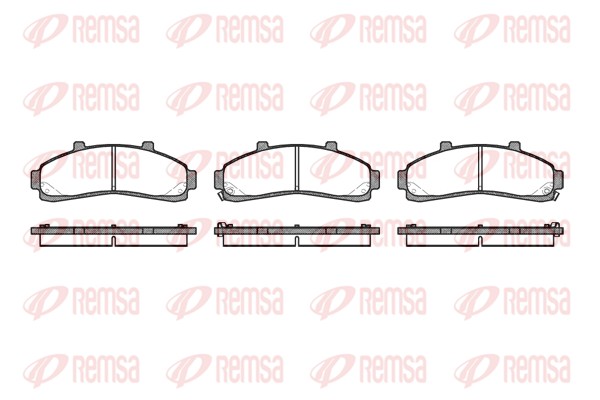 Комплект гальмівних накладок, дискове гальмо   0571.02   REMSA