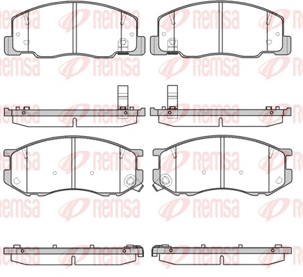 Комплект тормозных колодок, дисковый тормоз   0636.04   REMSA