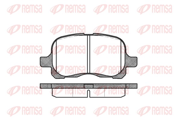 Комплект тормозных колодок, дисковый тормоз   0652.00   REMSA