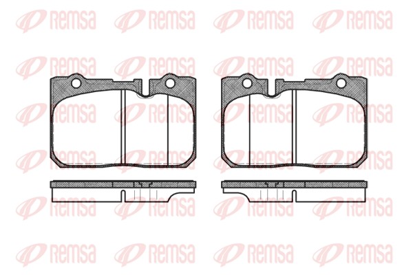 Комплект тормозных колодок, дисковый тормоз   0679.00   REMSA