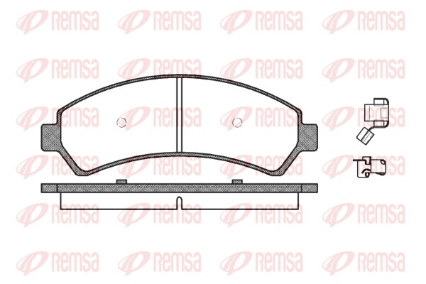 Комплект тормозных колодок, дисковый тормоз   0688.00   REMSA