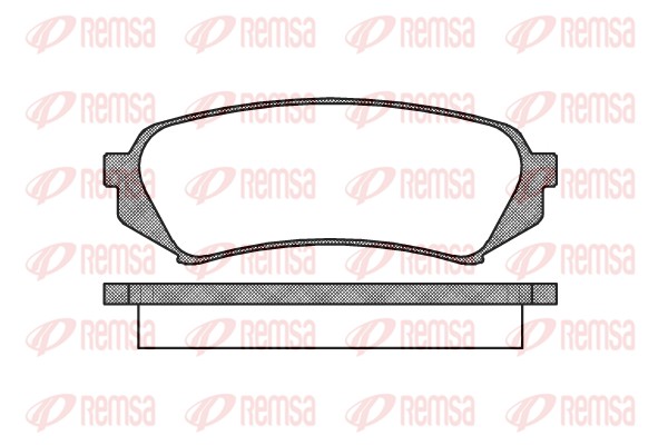 Комплект тормозных колодок, дисковый тормоз   0706.00   REMSA