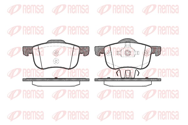 Комплект тормозных колодок, дисковый тормоз   0713.00   REMSA