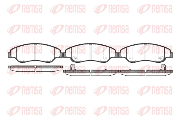 Комплект тормозных колодок, дисковый тормоз   0739.02   REMSA