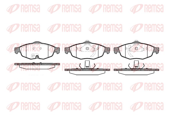Комплект тормозных колодок, дисковый тормоз   0812.02   REMSA