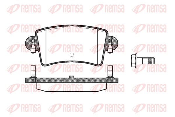 Комплект гальмівних накладок, дискове гальмо   0833.00   REMSA