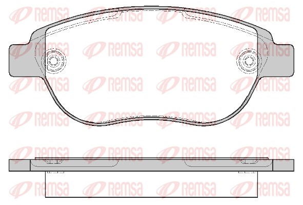 Комплект тормозных колодок, дисковый тормоз   0841.00   REMSA