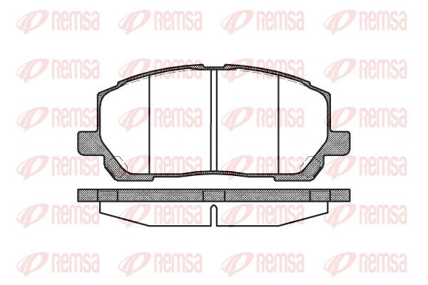 Комплект гальмівних накладок, дискове гальмо   0855.00   REMSA