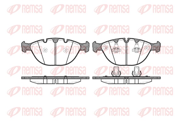 Комплект тормозных колодок, дисковый тормоз   0958.00   REMSA