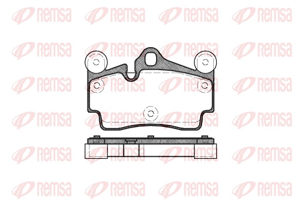 Комплект тормозных колодок, дисковый тормоз   0996.00   REMSA