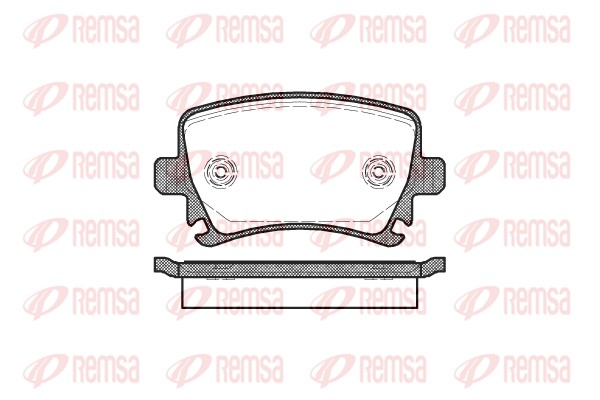 Комплект тормозных колодок, дисковый тормоз   1031.00   REMSA