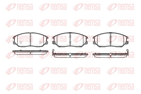 Комплект гальмівних накладок, дискове гальмо   1085.02   REMSA