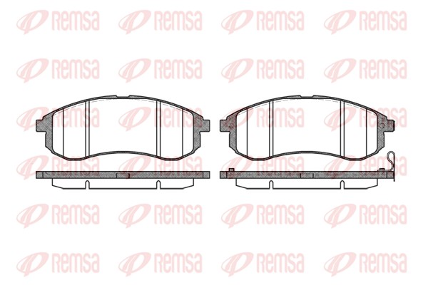 Комплект тормозных колодок, дисковый тормоз   1129.01   REMSA