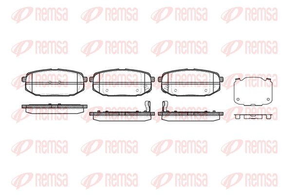 Комплект тормозных колодок, дисковый тормоз   1147.02   REMSA