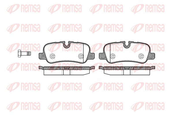 Комплект гальмівних накладок, дискове гальмо   1159.00   REMSA