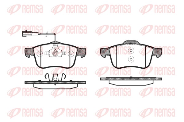 Комплект тормозных колодок, дисковый тормоз   1183.02   REMSA