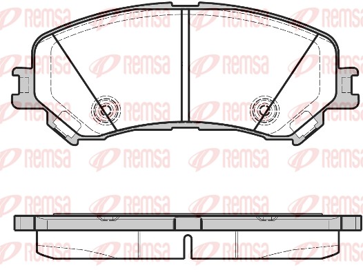 Комплект тормозных колодок, дисковый тормоз   1318.20   REMSA