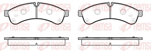Комплект тормозных колодок, дисковый тормоз   1339.00   REMSA