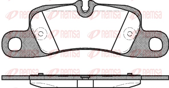Комплект гальмівних накладок, дискове гальмо   1379.00   REMSA