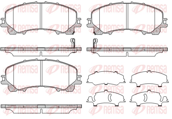 Комплект тормозных колодок, дисковый тормоз   1407.12   REMSA