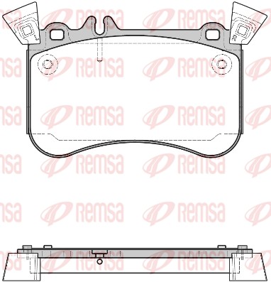 Комплект гальмівних накладок, дискове гальмо   1465.10   REMSA
