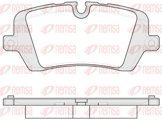 Комплект гальмівних накладок, дискове гальмо   1541.00   REMSA