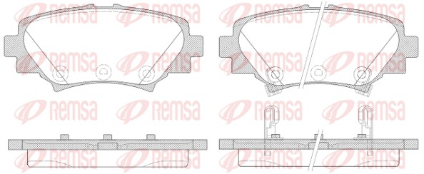 Комплект тормозных колодок, дисковый тормоз   1570.02   REMSA