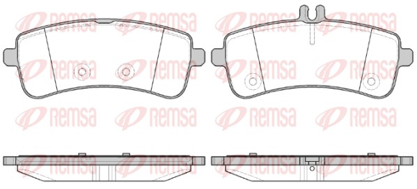 Комплект тормозных колодок, дисковый тормоз   1594.00   REMSA