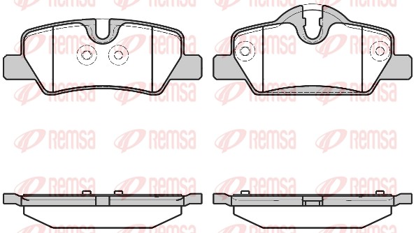 Комплект тормозных колодок, дисковый тормоз   1600.00   REMSA