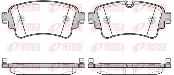 Комплект тормозных колодок, дисковый тормоз   1669.08   REMSA