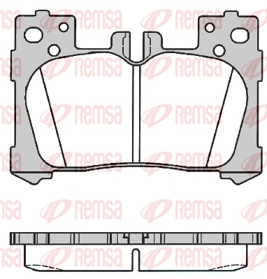 Комплект тормозных колодок, дисковый тормоз   1791.00   REMSA