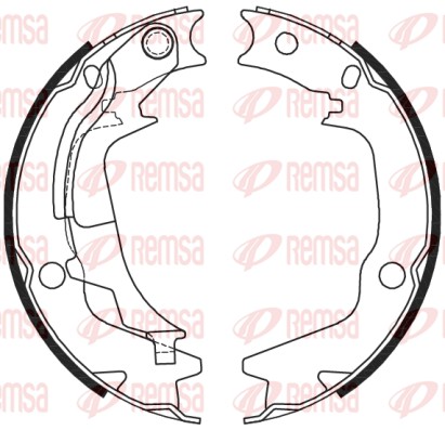 Комплект тормозных колодок, стояночная тормозная система   4244.00   REMSA