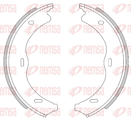 Комплект тормозных колодок, стояночная тормозная система   4469.00   REMSA