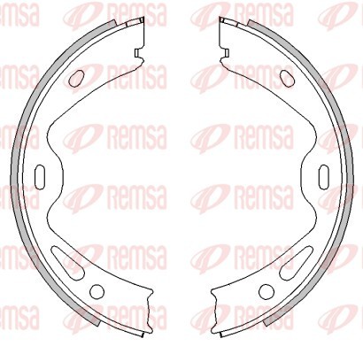 Комплект тормозных колодок, стояночная тормозная система   4613.00   REMSA