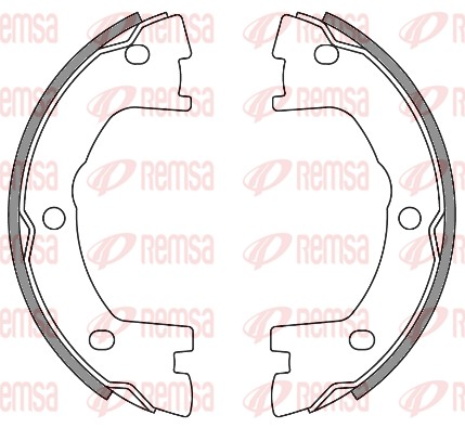 Комплект тормозных колодок, стояночная тормозная система   4640.00   REMSA