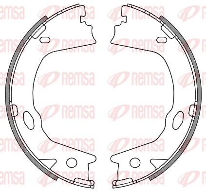 Комплект тормозных колодок, стояночная тормозная система   4657.00   REMSA